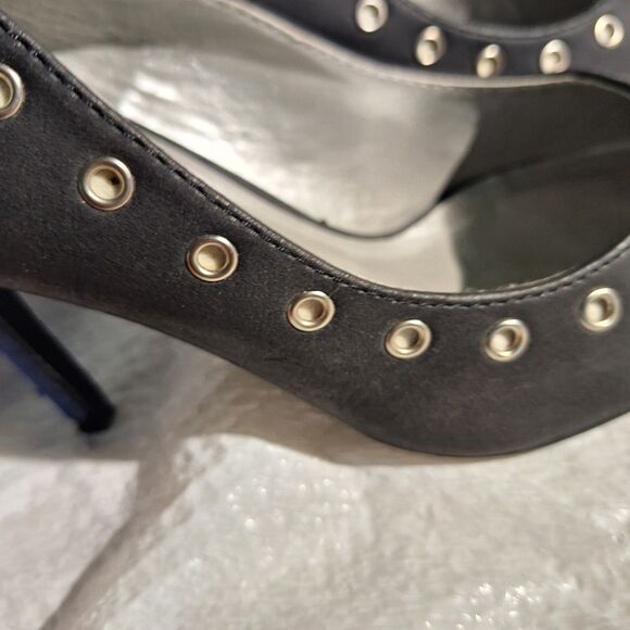 Promise Women's Shoes Stiletto Heels Faux Suede Ankle Strap Office Siren 10 - Picture 7 of 10